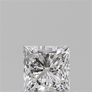 Picture of Natural Diamond 0.50 Carats, Princess with  Cut, E Color, VVS2 Clarity and Certified by GIA