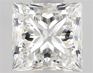 Picture of Natural Diamond 0.55 Carats, Princess with  Cut, G Color, VVS2 Clarity and Certified by GIA