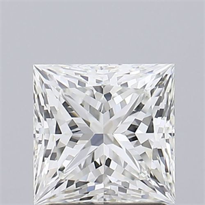 Picture of Natural Diamond 1.52 Carats, Princess with  Cut, I Color, VS1 Clarity and Certified by GIA