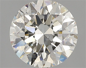 Picture of Natural Diamond 2.00 Carats, Round with Excellent Cut, I Color, SI2 Clarity and Certified by GIA