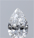 Natural Diamond 0.30 Carats, Pear with  Cut, D Color, VS1 Clarity and Certified by GIA