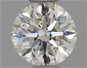 Natural Diamond 0.50 Carats, Round with Excellent Cut, J Color, SI1 Clarity and Certified by IGI