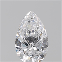 Diamante Natural 0.50 quilates, De pera , Color D, claridad VVS1 y certificado GIA