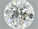 Natural Diamond 0.52 Carats, Round with Very Good Cut, I Color, VVS2 Clarity and Certified by IGI