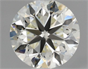 Natural Diamond 0.80 Carats, Round with Very Good Cut, K Color, VVS1 Clarity and Certified by IGI