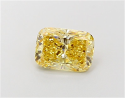 Picture of Lab Grown Diamond 1.71 Carats, Cushion with  Cut, Fancy Intense Yellow Color, VS1 Clarity and Certified by IGI