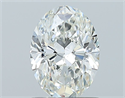 Natural Diamond 1.00 Carats, Oval with  Cut, H Color, VS2 Clarity and Certified by GIA