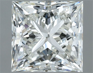 Picture of Natural Diamond 1.01 Carats, Princess with  Cut, H Color, IF Clarity and Certified by IGI