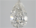 Diamante Natural 2.01 quilates, De pera , Color E, claridad SI2 y certificado HRD