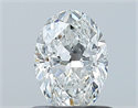 Natural Diamond 0.70 Carats, Oval with  Cut, F Color, SI2 Clarity and Certified by GIA