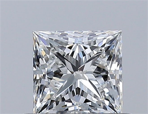 Picture of Natural Diamond 0.50 Carats, Princess with  Cut, H Color, VS2 Clarity and Certified by GIA