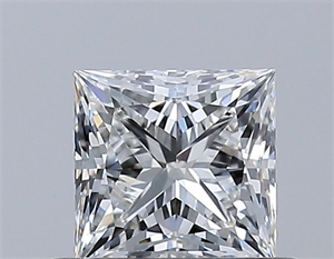 Picture of Natural Diamond 0.50 Carats, Princess with  Cut, H Color, VS2 Clarity and Certified by GIA