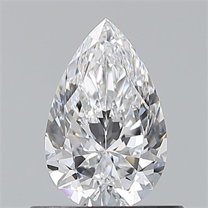 Picture of Natural Diamond 0.57 Carats, Pear with  Cut, D Color, VS1 Clarity and Certified by GIA