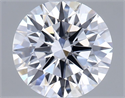 Lab Grown Diamond 1.02 Carats, Round with Ideal Cut, D Color, VVS2 Clarity and Certified by IGI