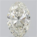 Natural Diamond 1.20 Carats, Oval with  Cut, K Color, SI1 Clarity and Certified by GIA