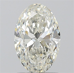 Picture of Natural Diamond 1.20 Carats, Oval with  Cut, K Color, SI1 Clarity and Certified by GIA