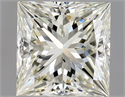 Natural Diamond 1.50 Carats, Princess with  Cut, L Color, SI1 Clarity and Certified by GIA