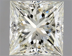 Picture of Natural Diamond 1.50 Carats, Princess with  Cut, L Color, SI1 Clarity and Certified by GIA