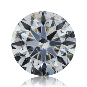 Picture of Natural Diamond 0.90 Carats, Round with Very Good Cut, H Color, I1 Clarity and Certified by GIA