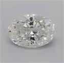 Natural Diamond 1.30 Carats, Oval with  Cut, G Color, SI2 Clarity and Certified by GIA