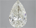 Natural Diamond 4.52 Carats, Pear with  Cut, I Color, SI1 Clarity and Certified by IGI