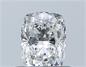Natural Diamond 0.51 Carats, Cushion with  Cut, E Color, VVS2 Clarity and Certified by GIA