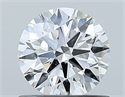 Diamante Natural 0.71 quilates, Redondo , Color D, claridad SI1 y certificado GIA
