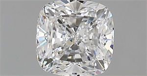 Foto Diamante Natural 0.72 quilates, Del cojín , Color E, claridad VS1 y certificado GIA de