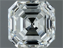 Natural Diamond 1.01 Carats, Asscher with  Cut, I Color, VVS2 Clarity and Certified by IGI