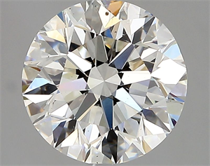 Picture of Natural Diamond 2.80 Carats, Round with Excellent Cut, G Color, SI1 Clarity and Certified by GIA