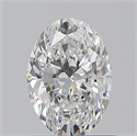 Natural Diamond 0.90 Carats, Oval with  Cut, E Color, VVS2 Clarity and Certified by GIA