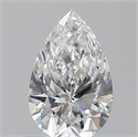 Natural Diamond 0.50 Carats, Pear with  Cut, E Color, SI2 Clarity and Certified by GIA