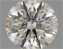 Natural Diamond 0.56 Carats, Round with Excellent Cut, I Color, SI2 Clarity and Certified by IGI