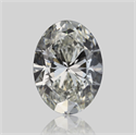Natural Diamond 0.50 Carats, Oval with  Cut, H Color, IF Clarity and Certified by GIA