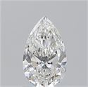 Natural Diamond 1.01 Carats, Pear with  Cut, G Color, SI1 Clarity and Certified by GIA