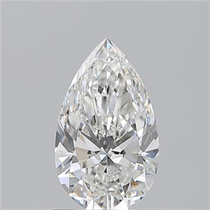 Picture of Natural Diamond 1.01 Carats, Pear with  Cut, G Color, SI1 Clarity and Certified by GIA