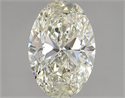 Natural Diamond 1.80 Carats, Oval with  Cut, M Color, SI1 Clarity and Certified by GIA
