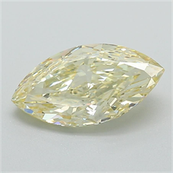 Picture of Lab Grown Diamond 1.86 Carats, Marquise with  Cut, Fancy Intense Yellow Color, VS1 Clarity and Certified by IGI