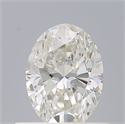 Diamante Natural 0.50 quilates, Ovalado , Color H, claridad VVS2 y certificado GIA