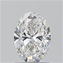 Natural Diamond 1.20 Carats, Oval with  Cut, G Color, SI2 Clarity and Certified by GIA