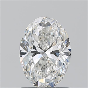Picture of Natural Diamond 1.20 Carats, Oval with  Cut, G Color, SI2 Clarity and Certified by GIA