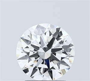 Picture of Lab Grown Diamond 2.04 Carats, Round with Ideal Cut, D Color, VVS1 Clarity and Certified by IGI