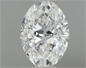 Natural Diamond 0.40 Carats, Oval with  Cut, E Color, SI1 Clarity and Certified by GIA