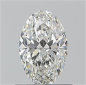 Diamante Natural 0.70 quilates, Ovalado , Color G, claridad VVS2 y certificado GIA