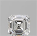 Diamante Natural 1.07 quilates, Asscher , Color G, claridad VVS1 y certificado GIA