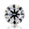 Natural Diamond 0.70 Carats, Round with Very Good Cut, H Color, SI1 Clarity and Certified by GIA