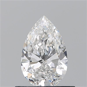 Picture of Natural Diamond 0.55 Carats, Pear with  Cut, F Color, VS1 Clarity and Certified by GIA