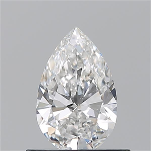 Picture of Natural Diamond 0.55 Carats, Pear with  Cut, F Color, VS1 Clarity and Certified by GIA