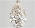 Natural Diamond 2.50 Carats, Pear with  Cut, J Color, VVS2 Clarity and Certified by GIA