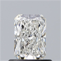 Natural Diamond 0.70 Carats, Radiant with  Cut, G Color, SI1 Clarity and Certified by GIA